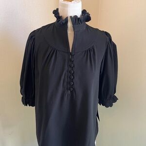 Pomander Place top, black, size XS, NWT